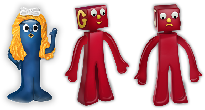 Gumby_and_ Friends_ Characters PNG image