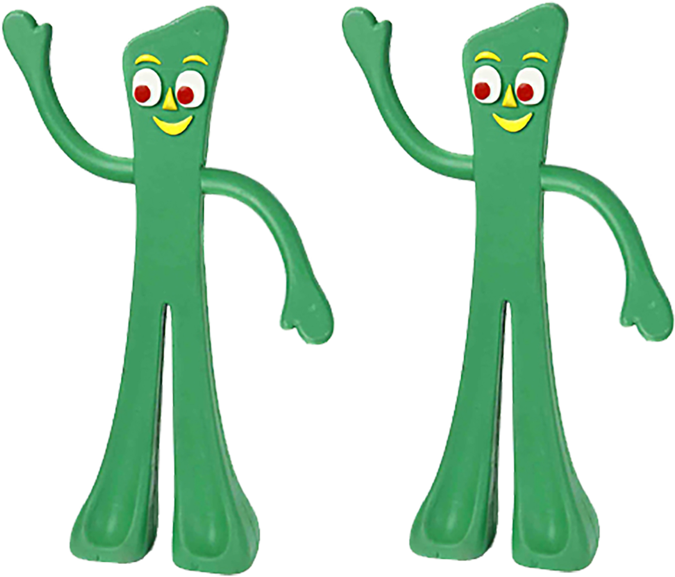 Gumby Claymation Character Pose PNG image