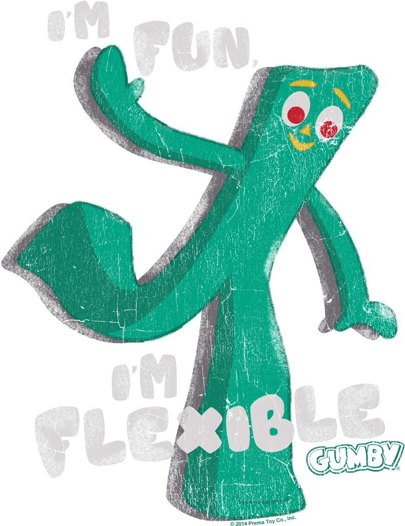 Gumby Fun Flexible Pose PNG image