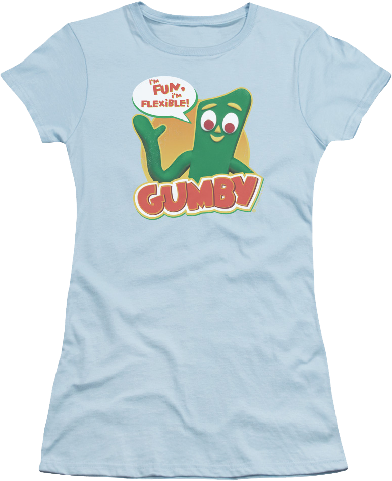 Gumby Fun Flexible T Shirt Design PNG image