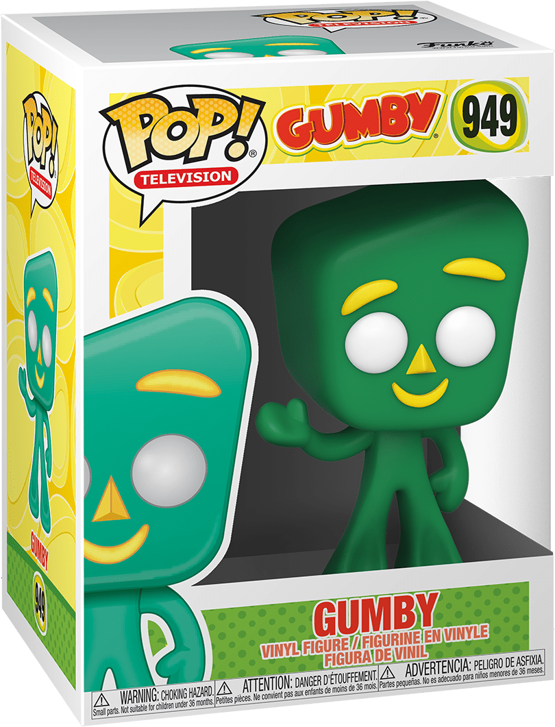 Gumby Funko Pop Vinyl Figure Packaging PNG image