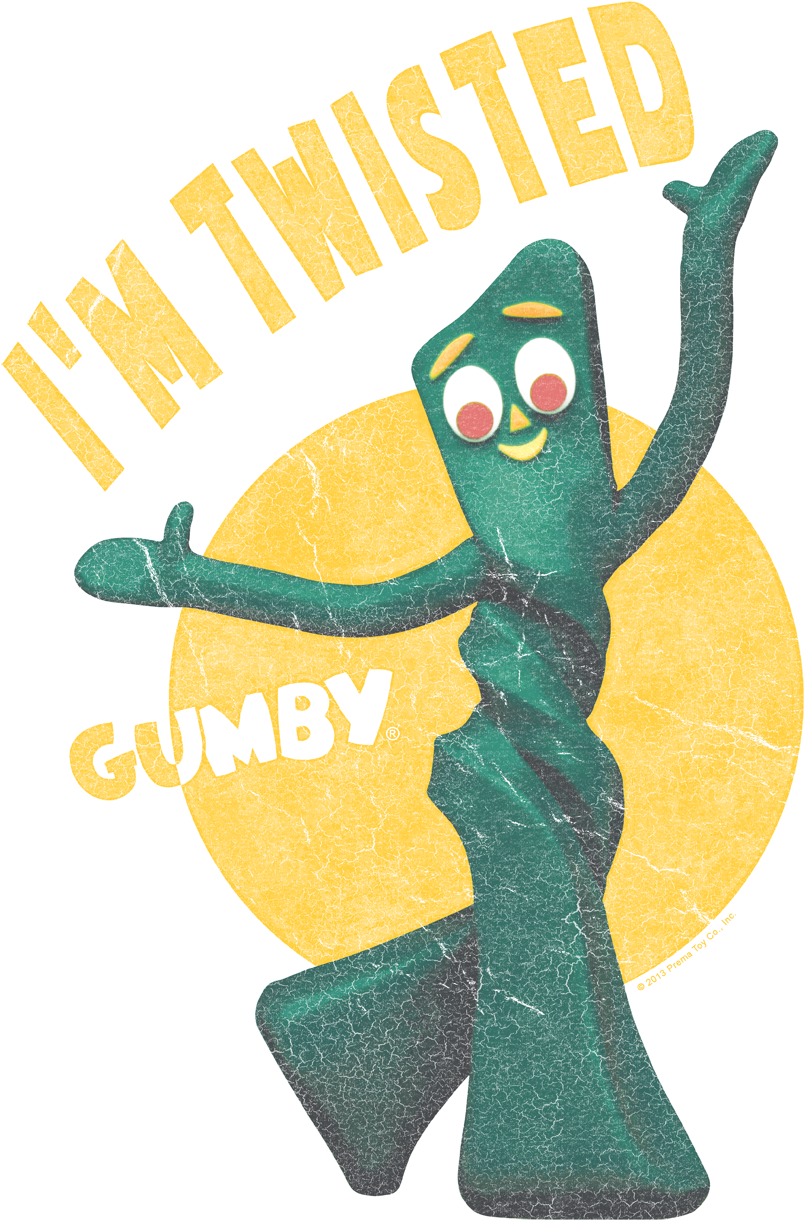 Gumby Twisted Poster PNG image