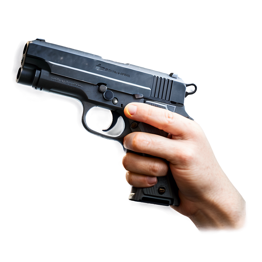 Gun In Hand A PNG image