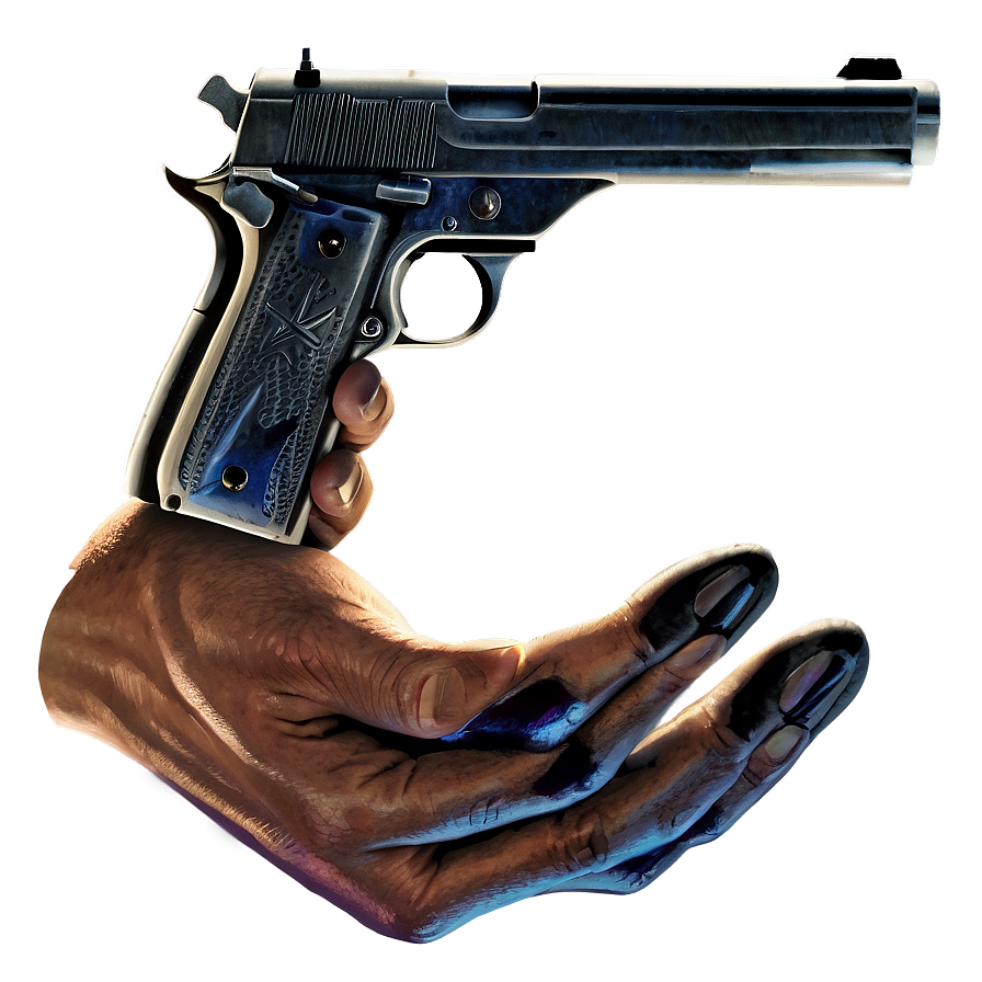 Gun In Hand C PNG image