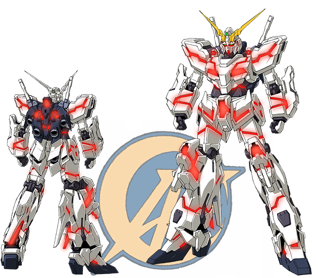 Gundam Mecha Duo Unleashed PNG image