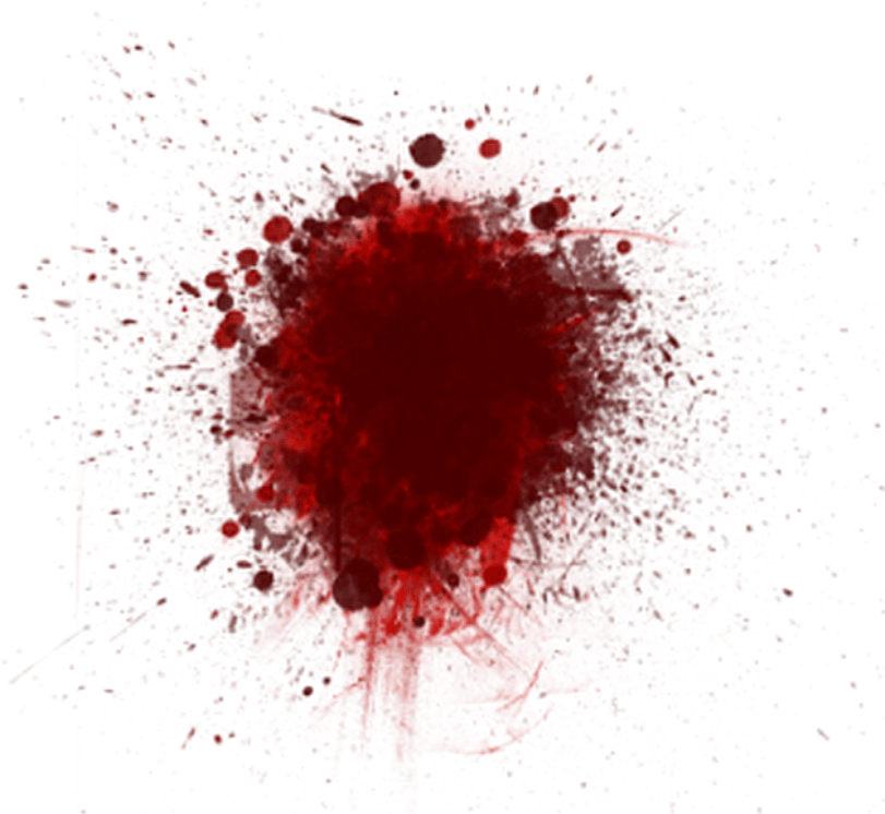 Gunshot Blood Splatter Graphic PNG image