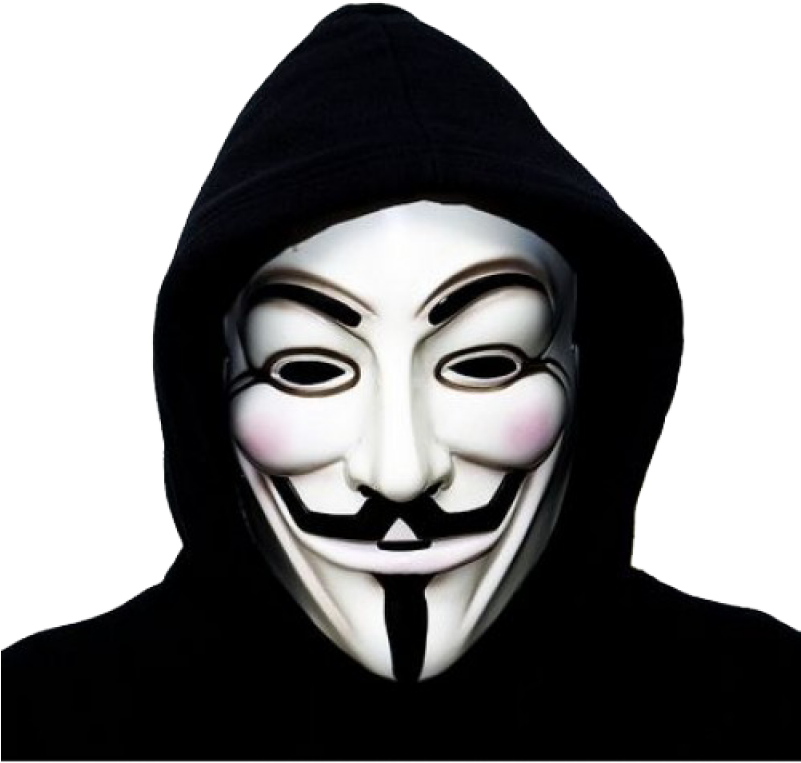 Guy Fawkes Mask Anonymous PNG image