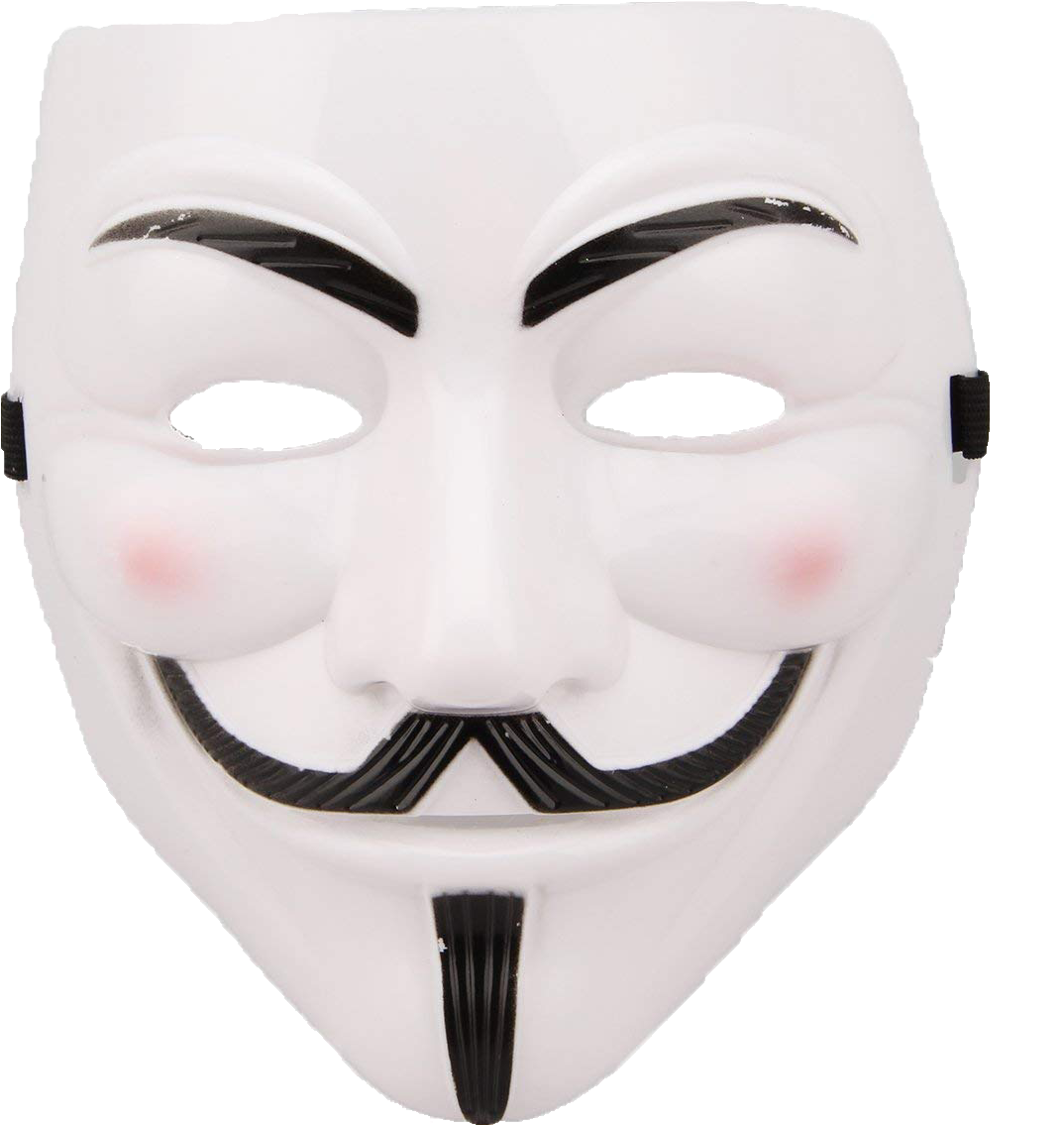 Guy Fawkes Mask Anonymous PNG image