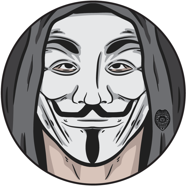 Guy Fawkes Mask Graphic PNG image