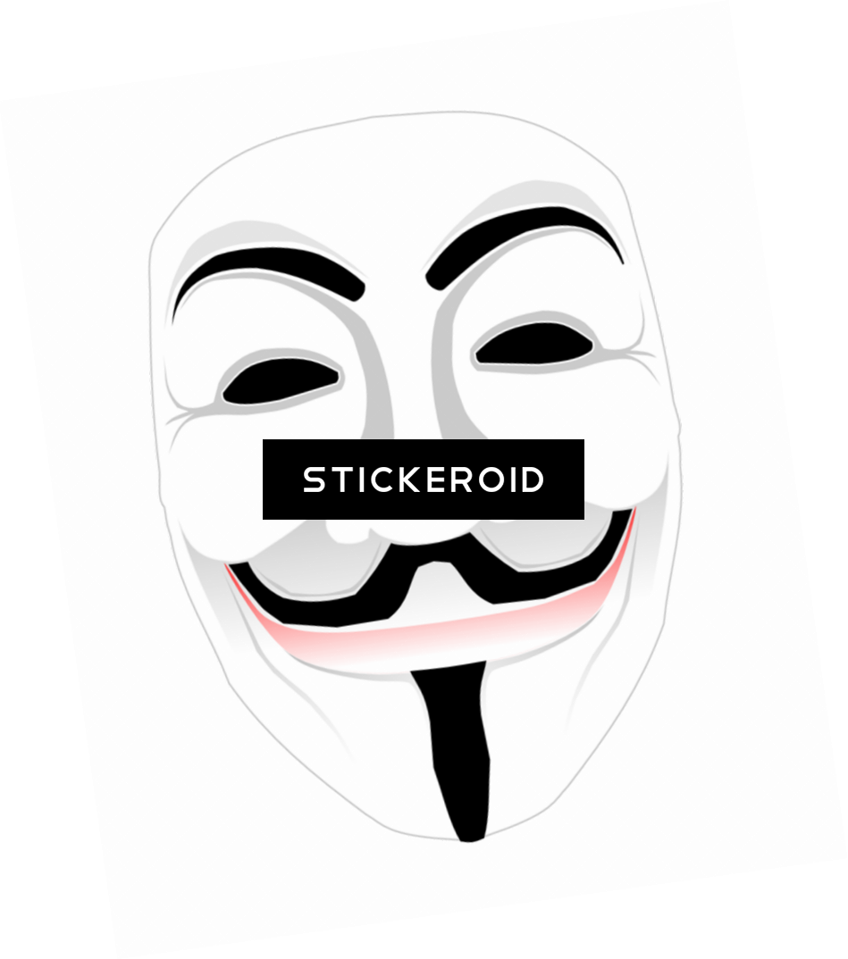 Guy Fawkes Mask Graphic PNG image