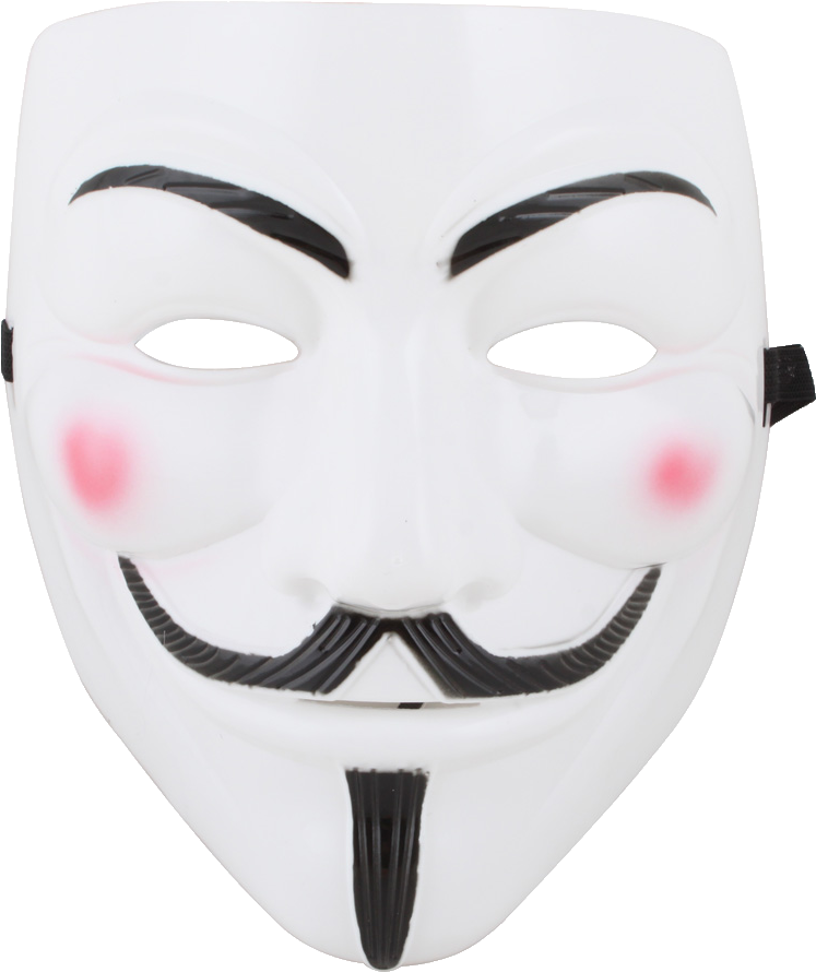 Guy Fawkes Mask Iconic Anonymous Symbol PNG image