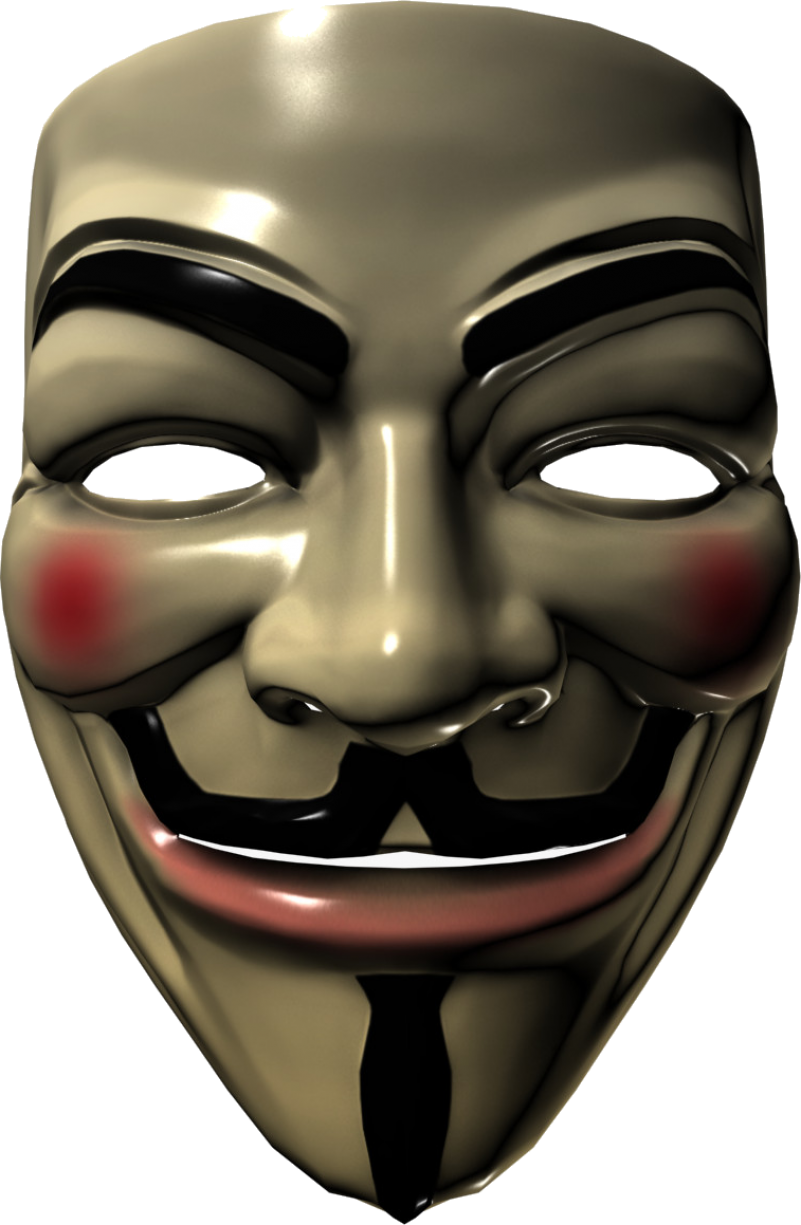 Guy Fawkes Mask Iconic Design PNG image