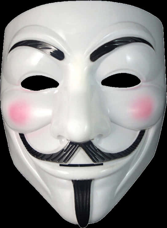 Guy Fawkes Mask Iconic Design PNG image