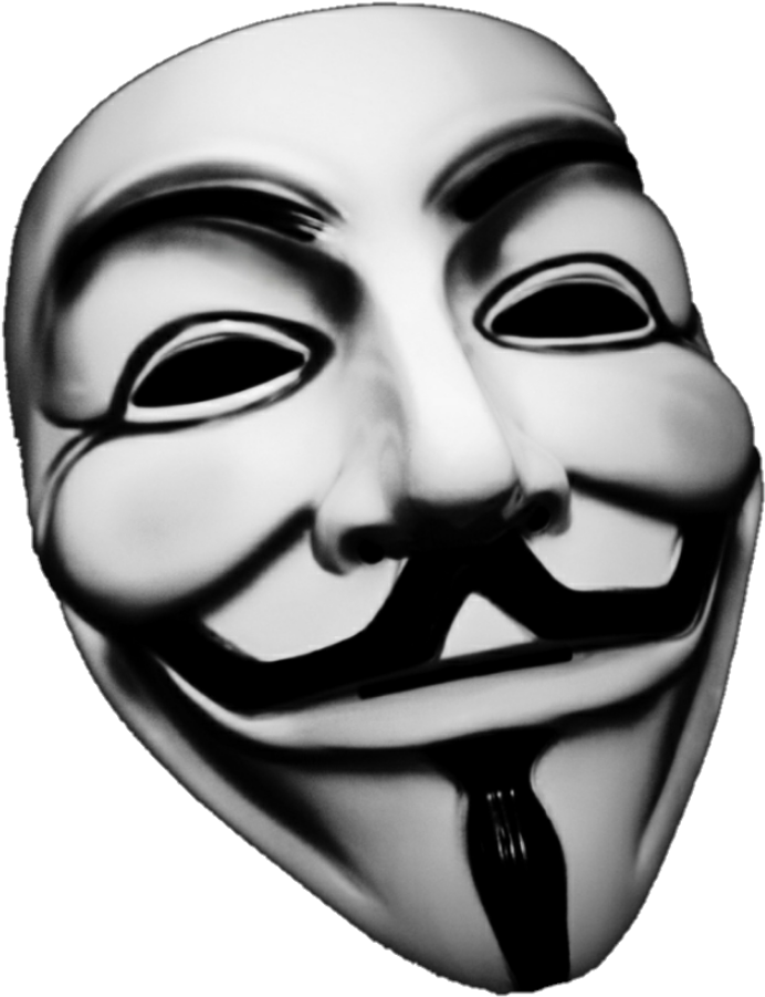 Guy Fawkes Mask Iconic Symbol PNG image