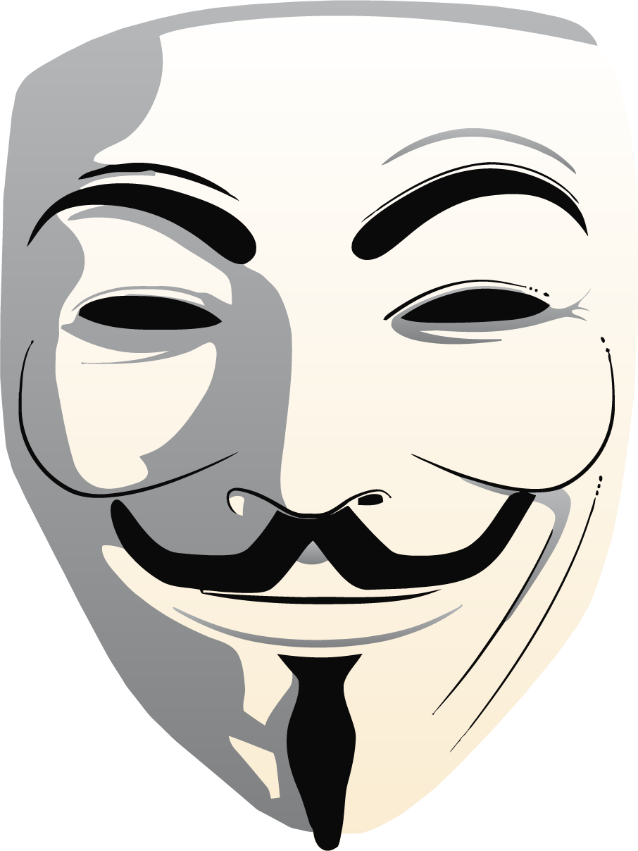 Guy Fawkes Mask Vector Illustration PNG image