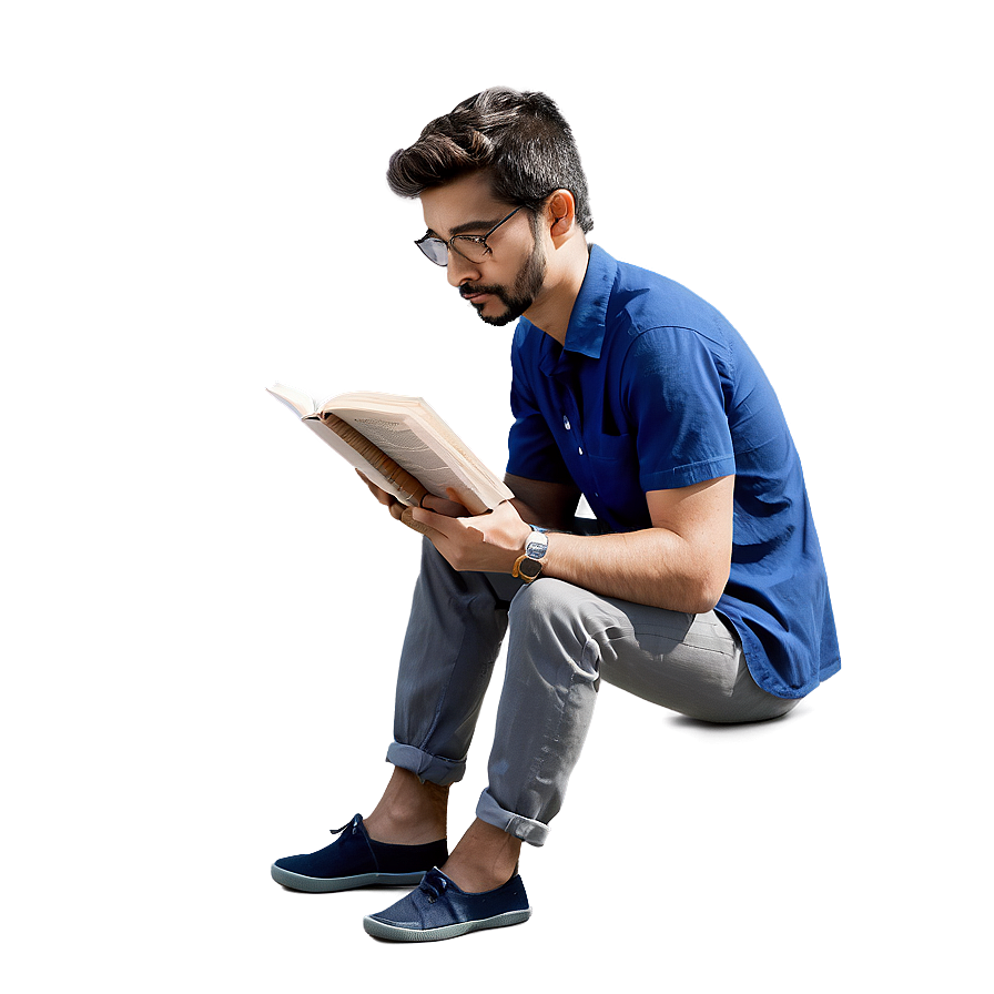 Guy Reading Png Lyu97 PNG image