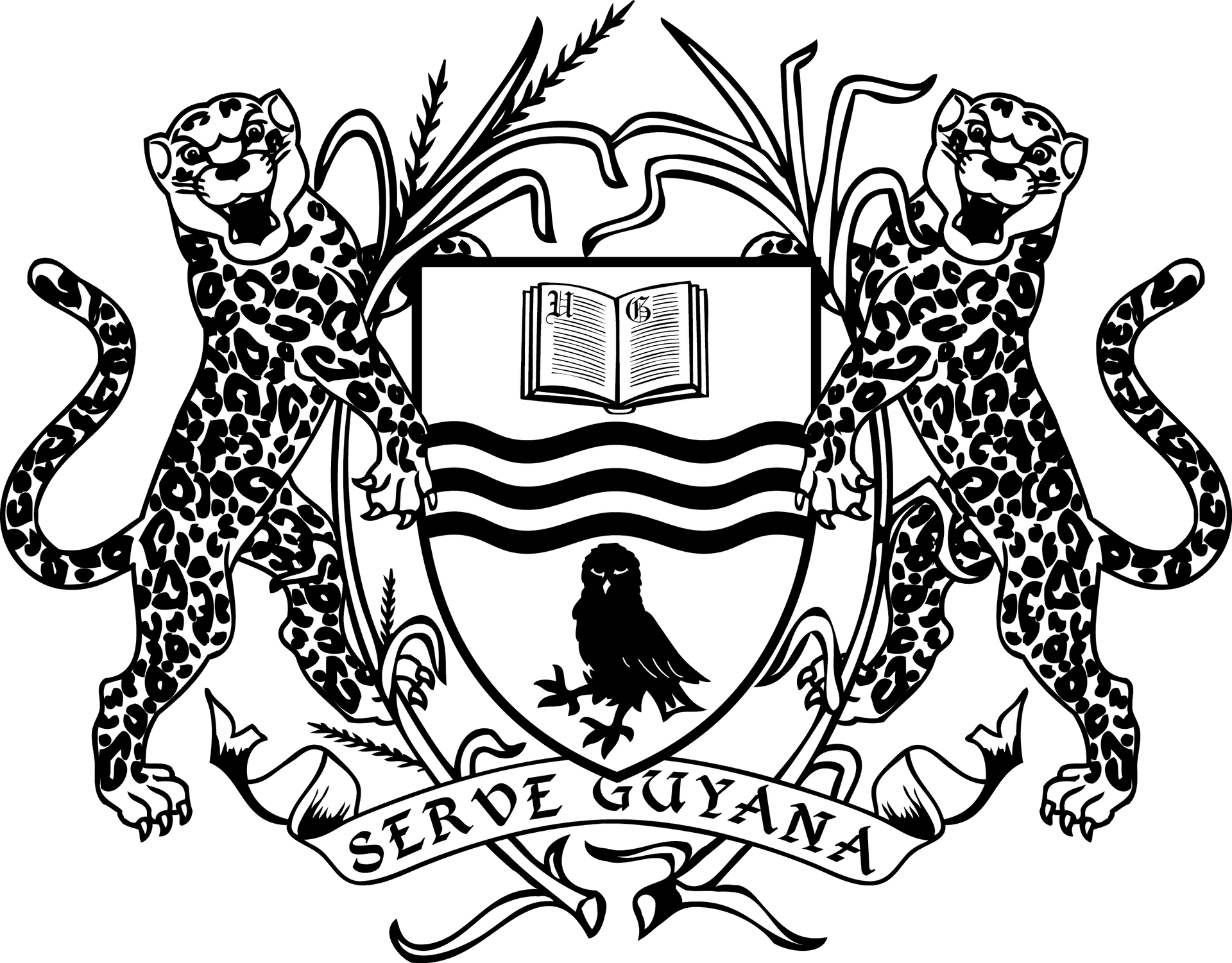 Guyana Coatof Arms PNG image