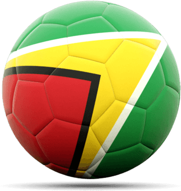 Guyana Flag Soccer Ball PNG image