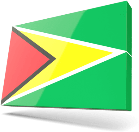 Guyana National Flag Graphic PNG image