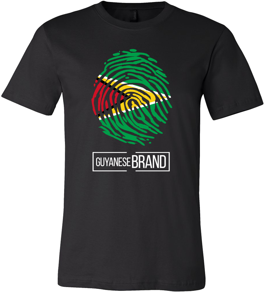 Guyanese Brand Fingerprint T Shirt Design PNG image