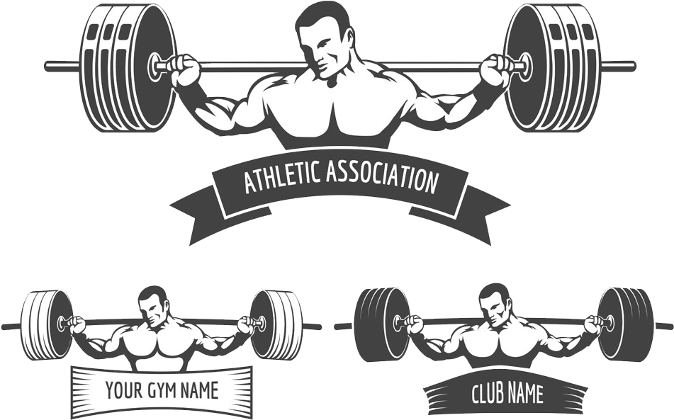 Gym Logo Weightlifting Athletic Association PNG image