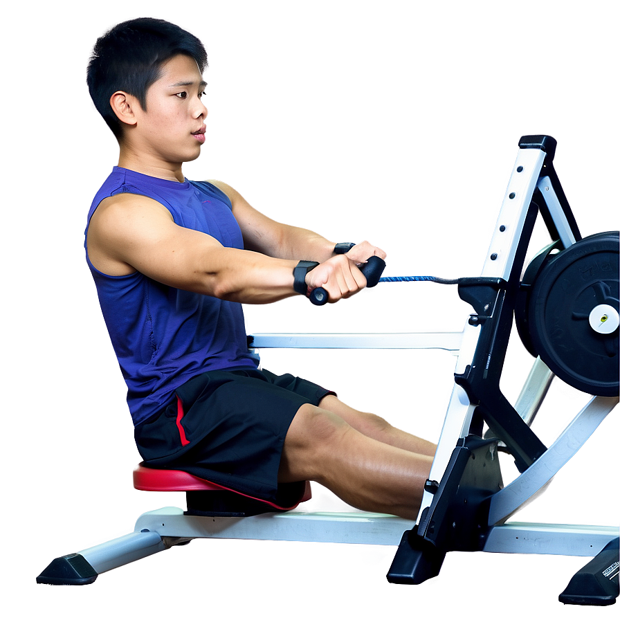 Gym Rowing Machine Png 05212024 PNG image