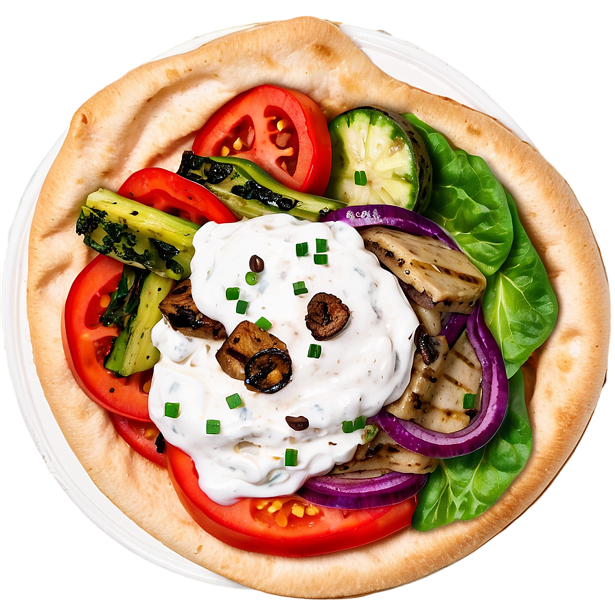 Gyro With Grilled Vegetables Png Vqv54 PNG image