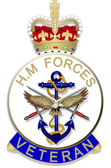 H M Forces Veteran Emblem PNG image