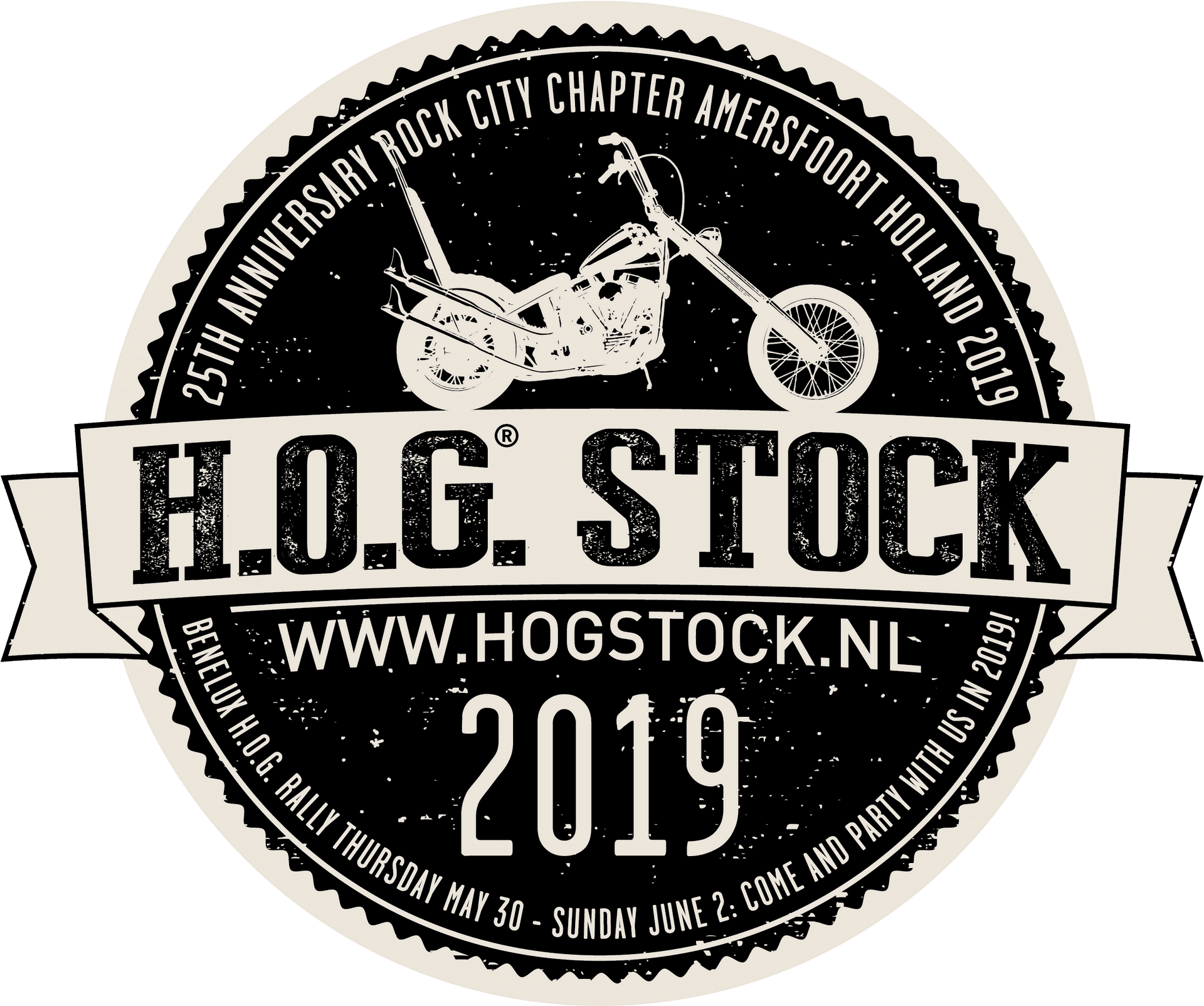 H O G Stock2019 Motorcycle Event Logo PNG image