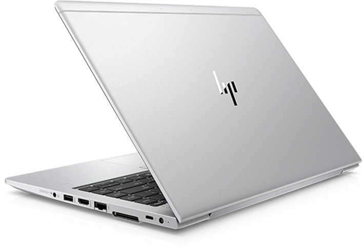 H P Laptop White Back View PNG image