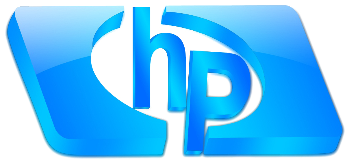 H P Logo Blue Gradient PNG image