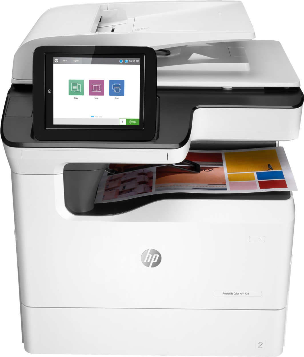 H P Page Wide Color M F P779 Printer PNG image