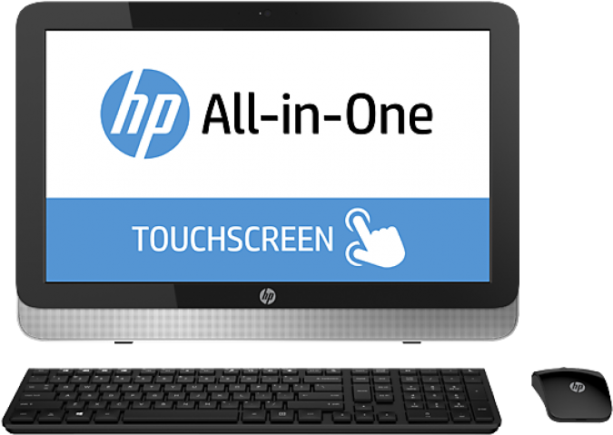 H P Touchscreen Allin One Desktop PNG image