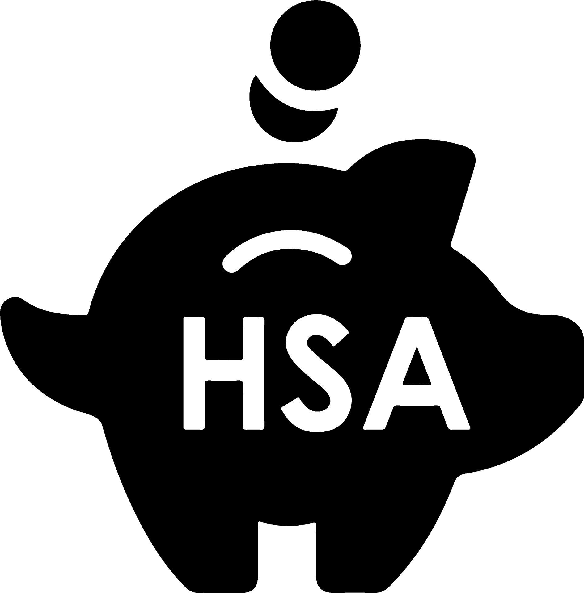 H S A Piggy Bank Icon PNG image