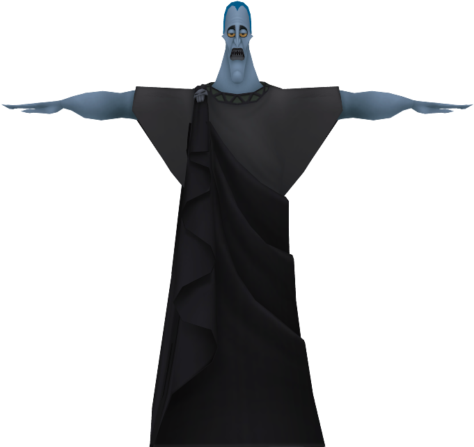 Hades Greek Mythology Character Arms Outstretched PNG image