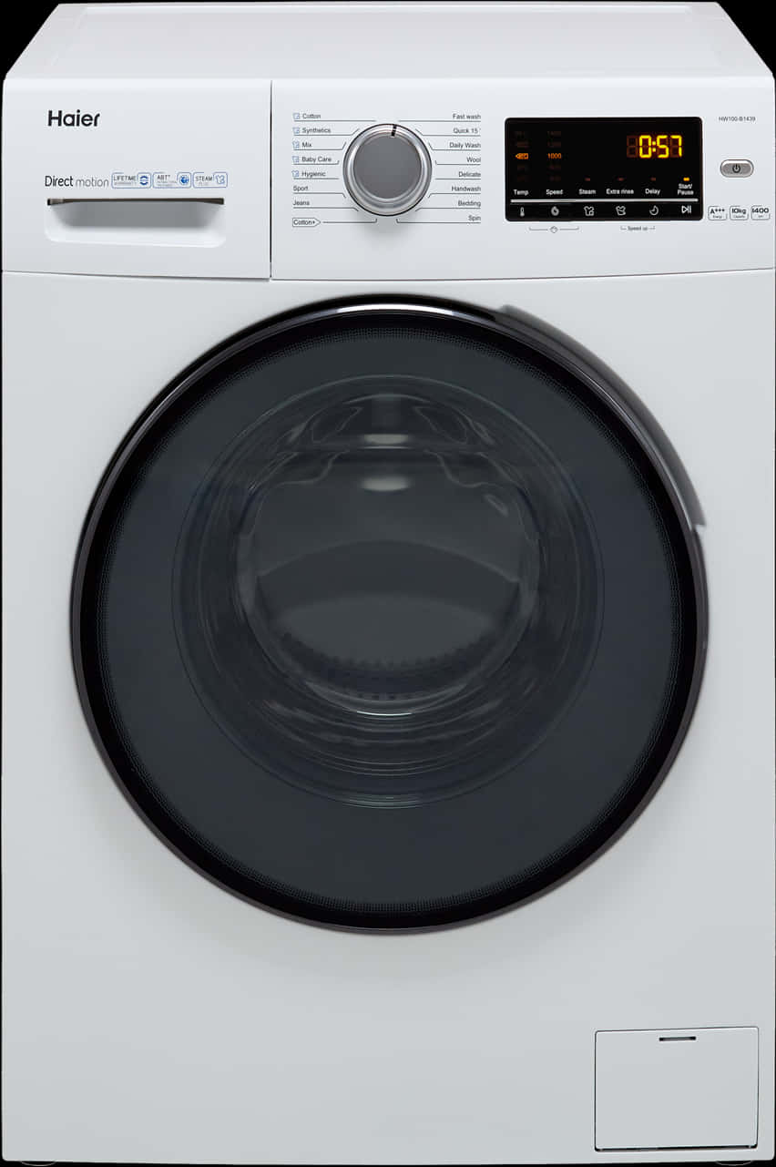 Haier Front Load Washing Machine PNG image