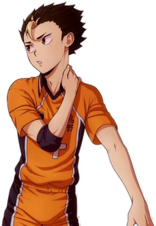 Haikyuu Animated Volleyball Player PNG image