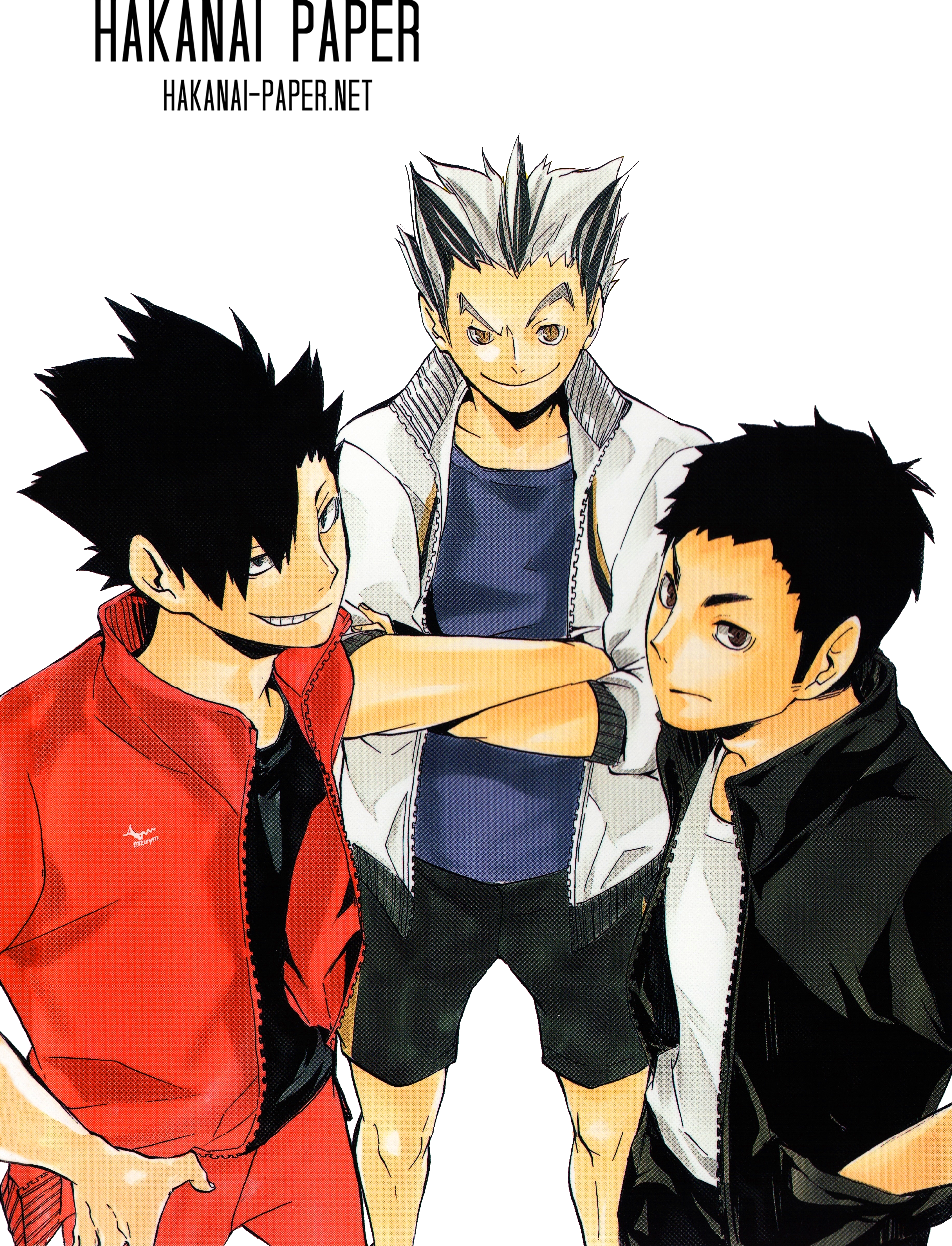 Haikyuu_ Trio_ Casual_ Style PNG image