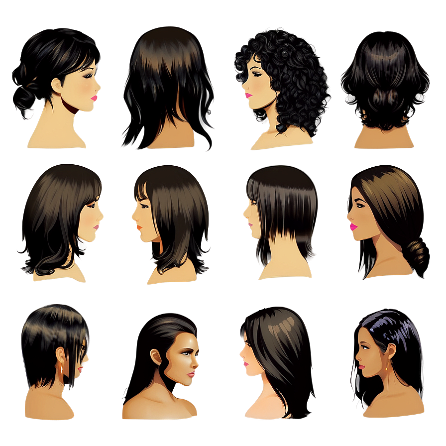 Hair Clipart For Adults Png 75 PNG image