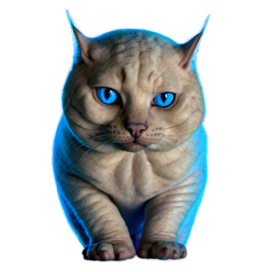 Hairless Cat Blue Eyes Png 06252024 PNG image