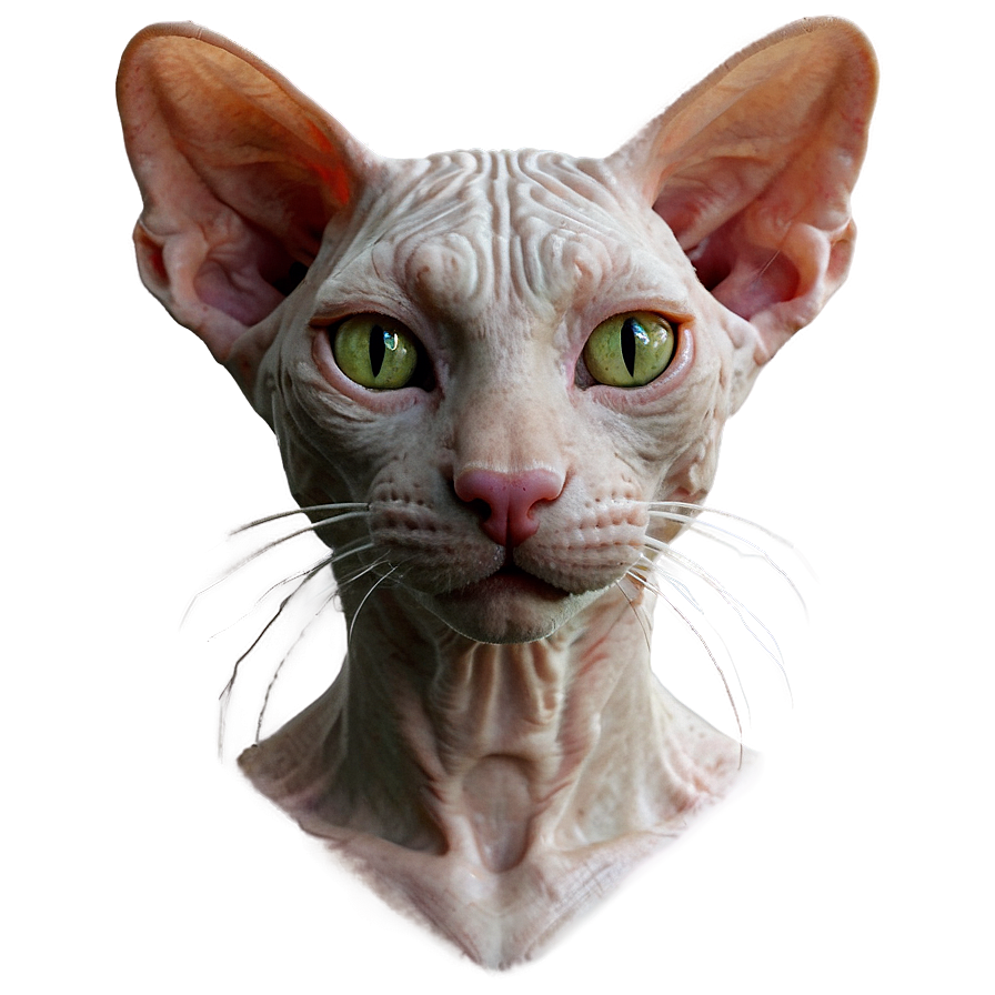 Hairless Cat Close-up Png Cua92 PNG image