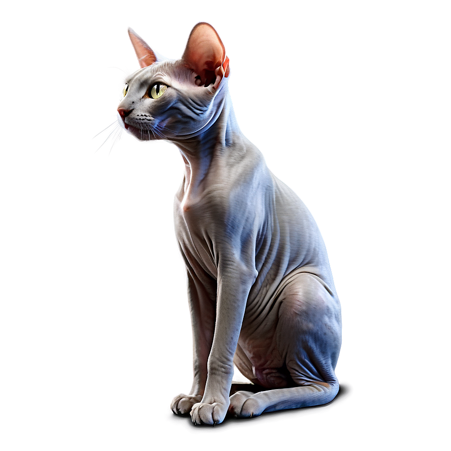 Hairless Cat D PNG image