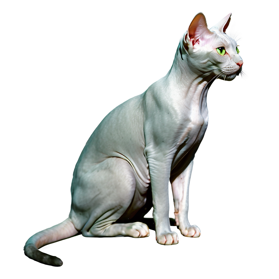 Hairless Cat Green Eyes Png Iki PNG image