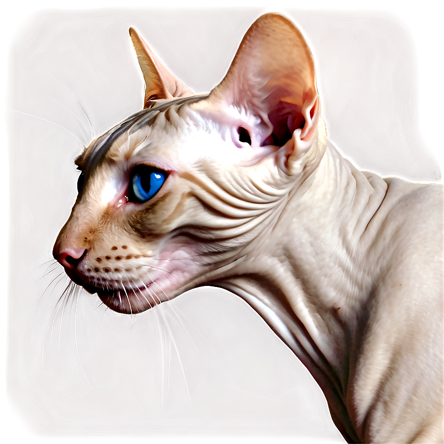 Hairless Cat Profile Side Png 06252024 PNG image