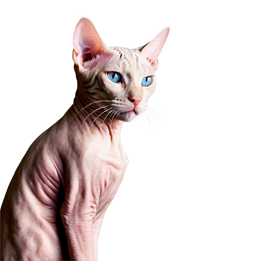 Hairless Cat Winter Wear Png 06252024 PNG image