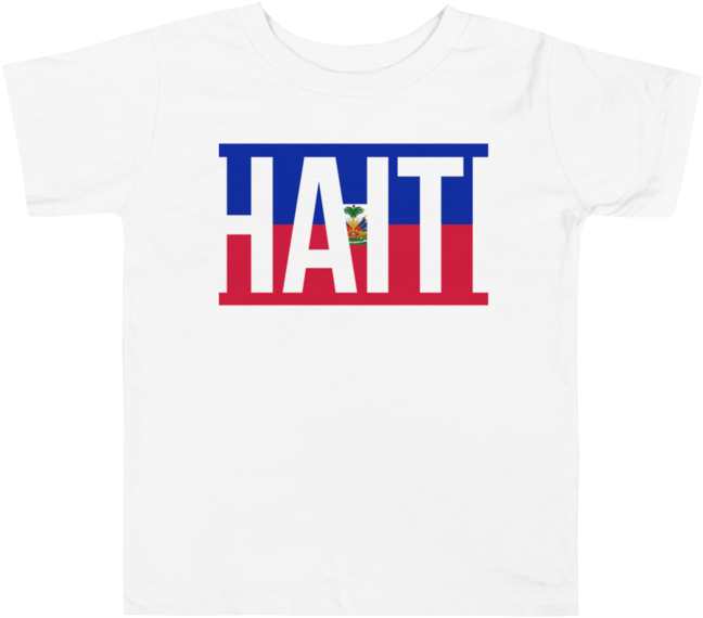 Haiti Flag Colors T Shirt Design PNG image