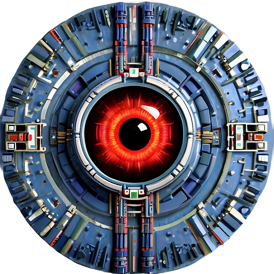 Hal 9000 Intricate Detail Png 06252024 PNG image