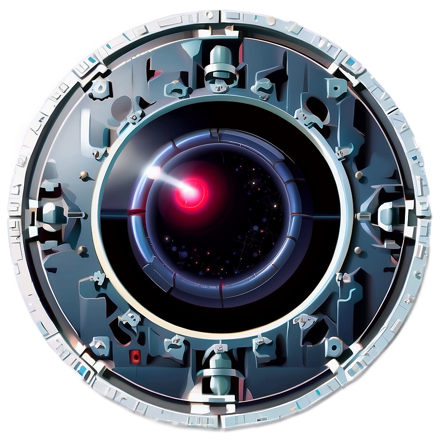 Hal 9000 Simple Line Art Png Sqq1 PNG image