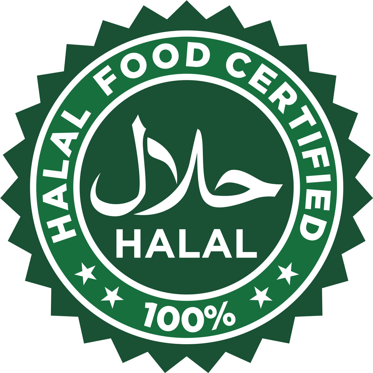 Halal Food Certification Seal PNG image