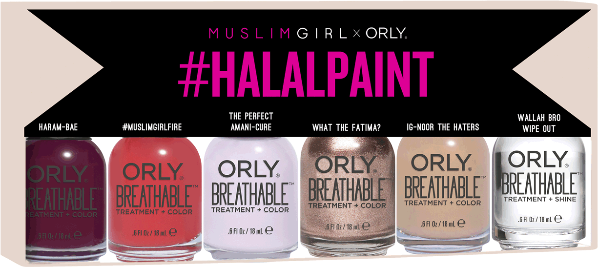 Halal Paint Nail Polish Collection PNG image